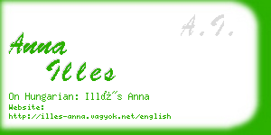 anna illes business card